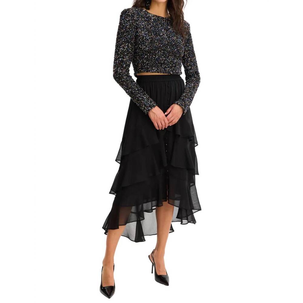 NEW ALLISON NEW YORK rory top in black